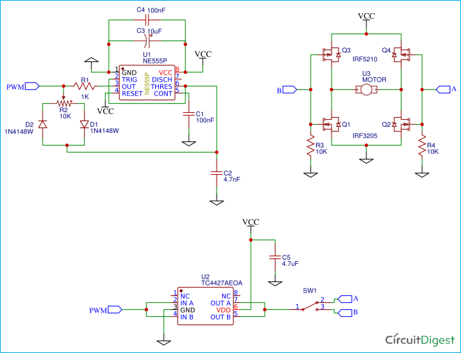 full h bridge mosfet driver