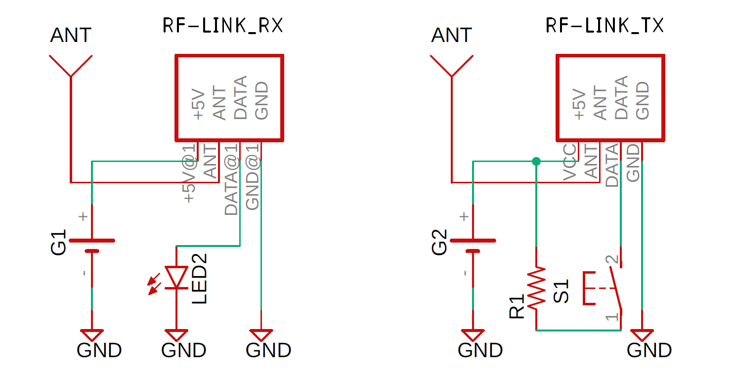 Circuit Diagram of 433MHz RF Transceiver