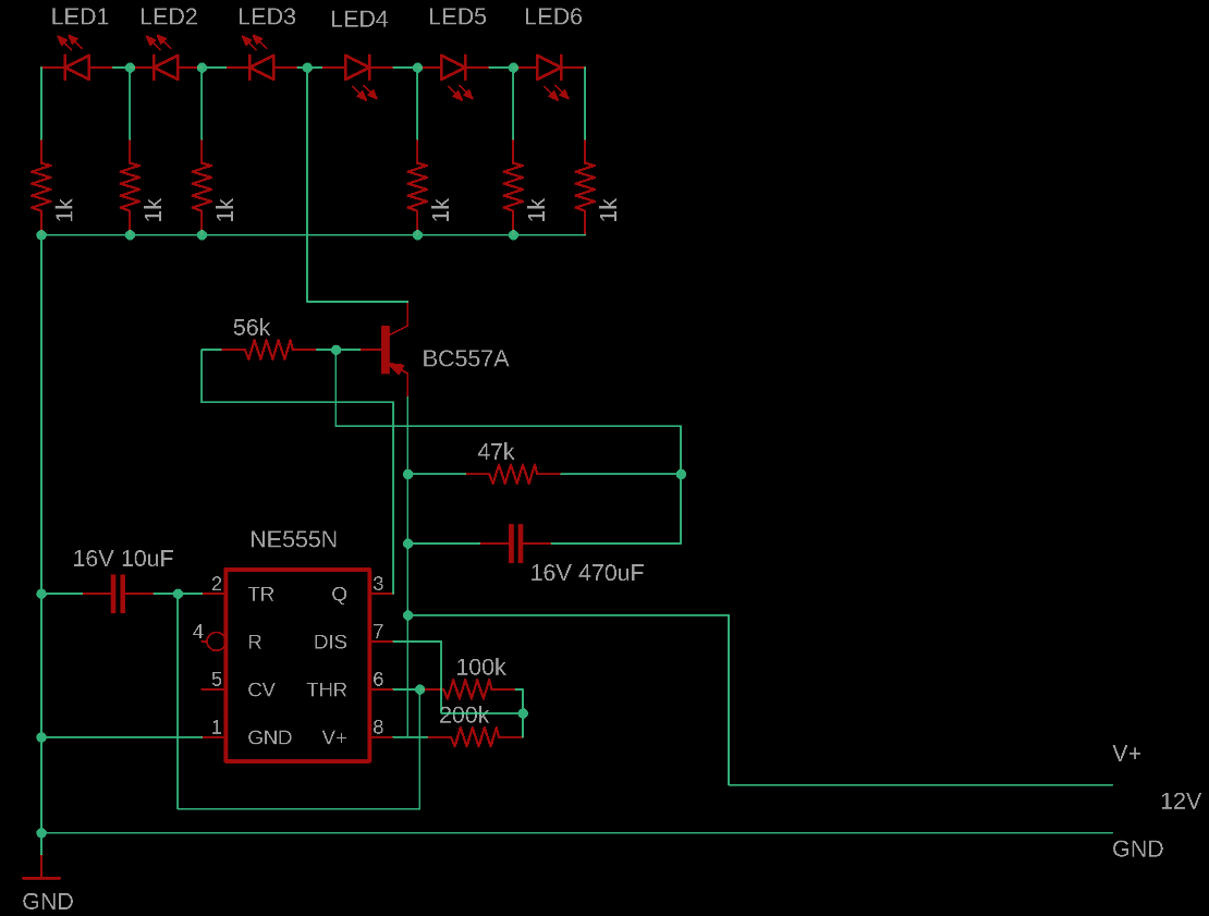 LED Dimmer Circuit with 555 Timer