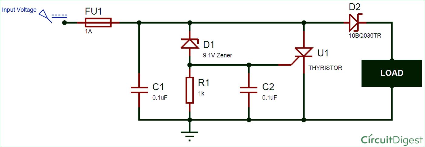 Crowbar Circuit Diagram Design Working