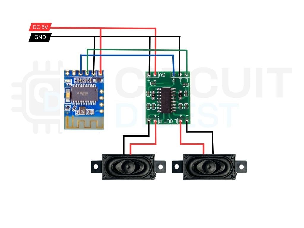 DIY Bluetooth Speaker Circuit Diagram
