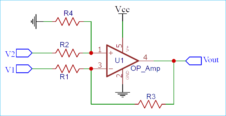 Differential Amplifier Circuit Diagram