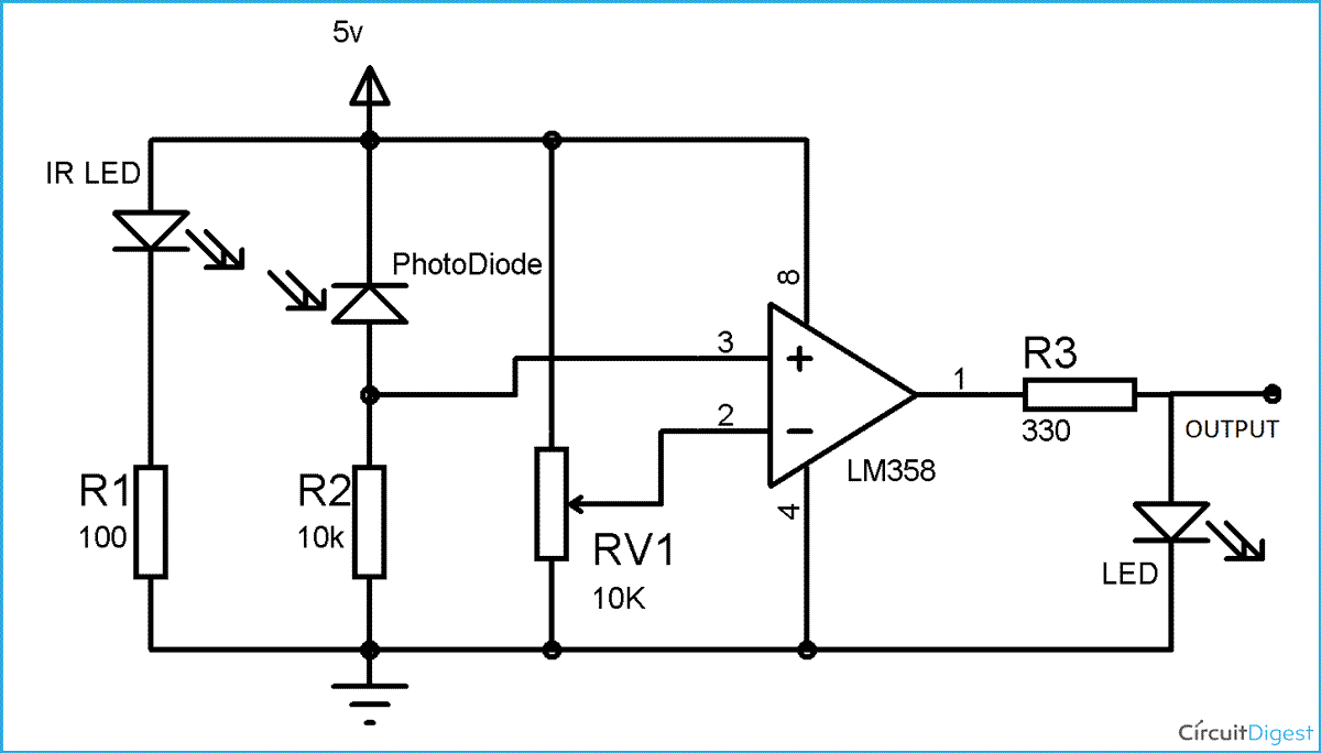 Circuit Diagram Of Ir Sensor