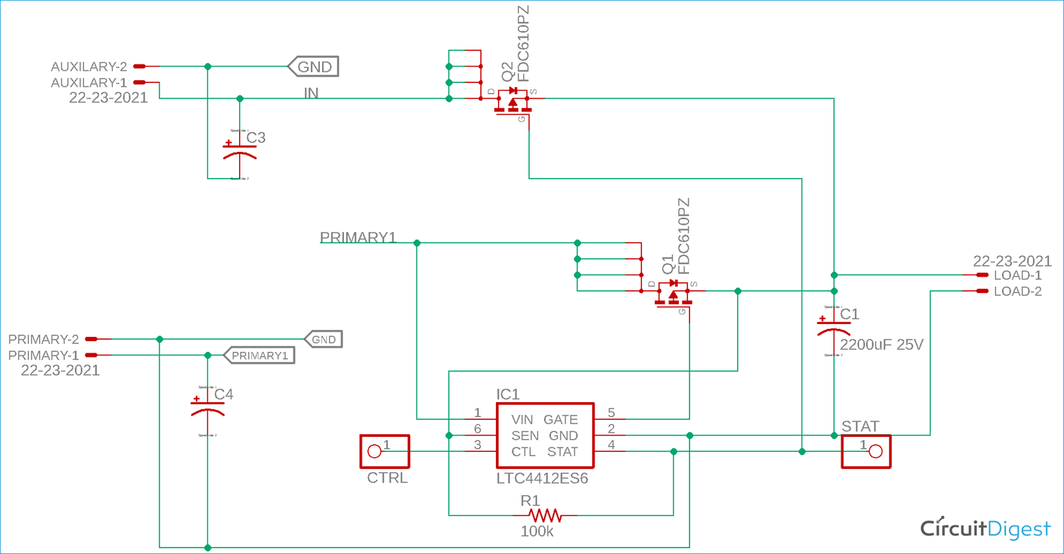 LTC4412 Power Path Controller Circuit Diagram