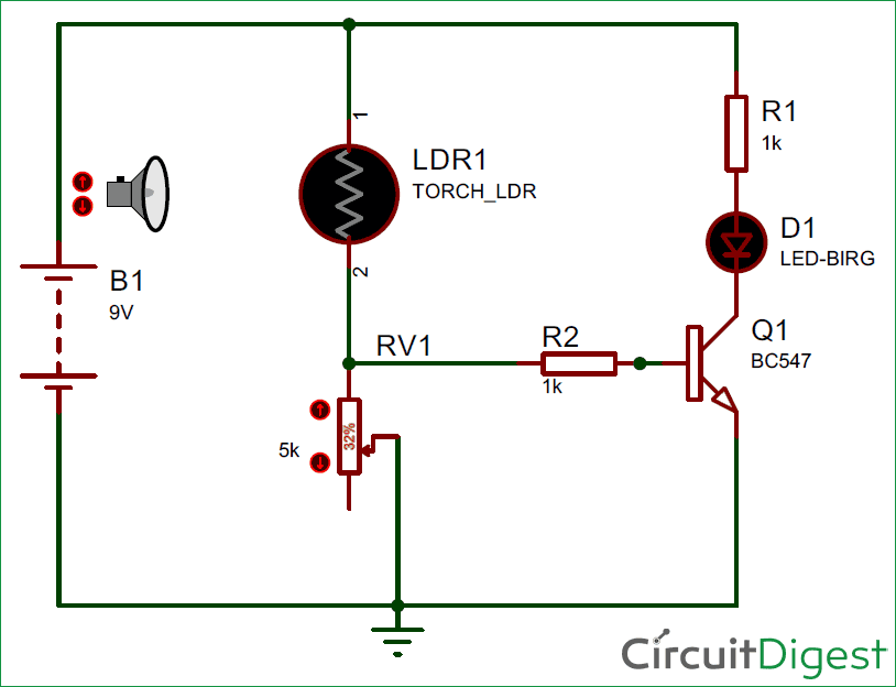 Simple Ldr Circuit To Detect Light