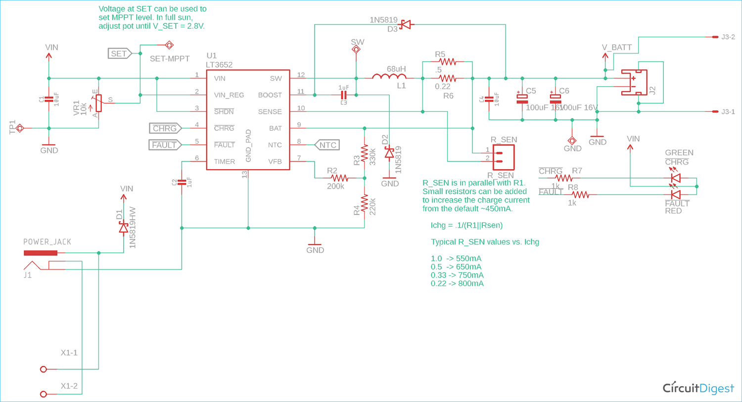 Solar charge controller схема