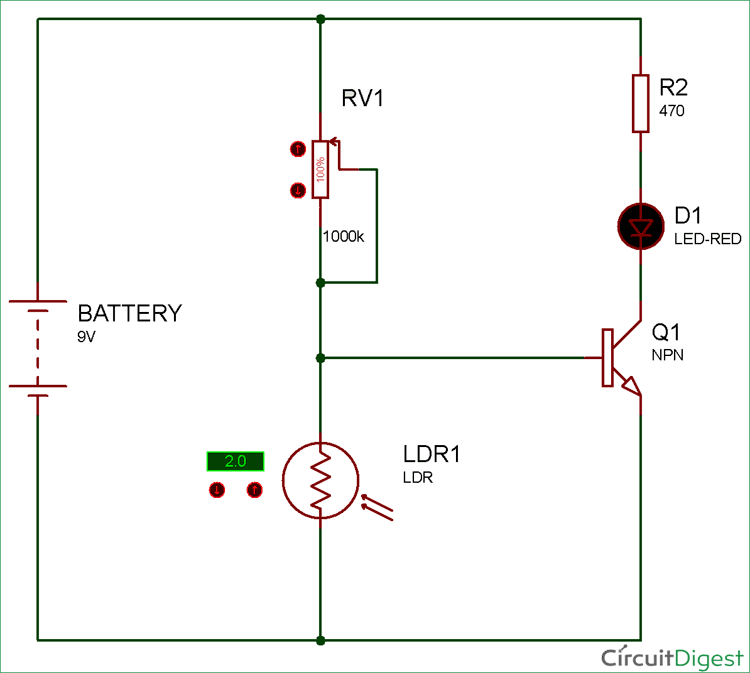 Simple Npn Transistor Circuit Diagram