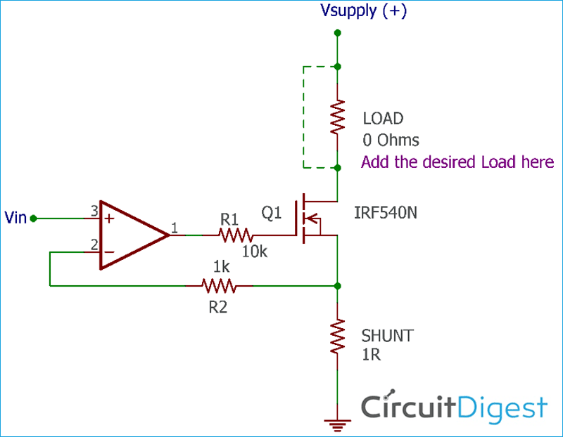 Voltage Controlled Current Source Circuit Diagram
