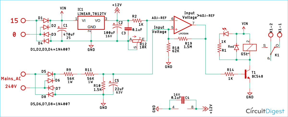 Over Voltage Protection Circuit Diagram