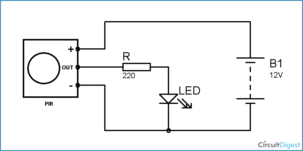 Circuit Diagram For Motion Detector Alarm