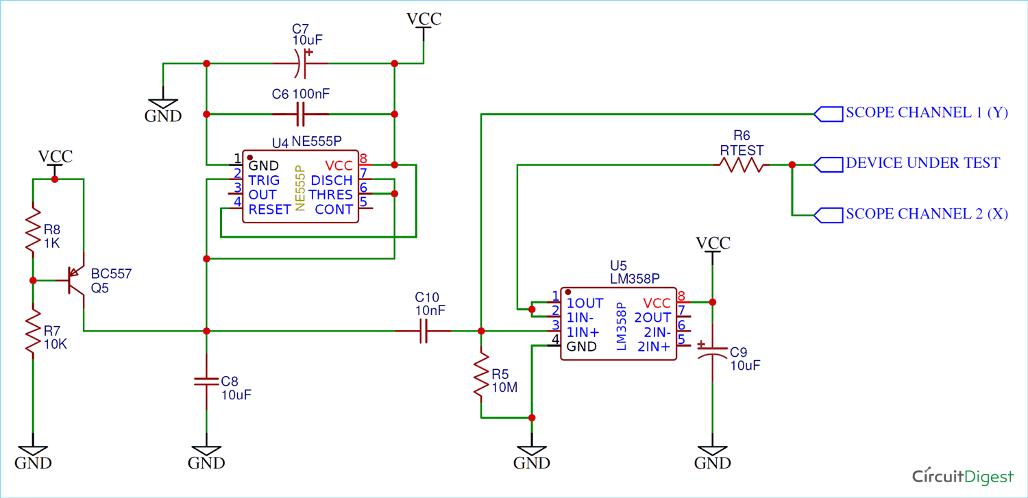 Simple Curve Tracer Circuit  Tracing The Curve For