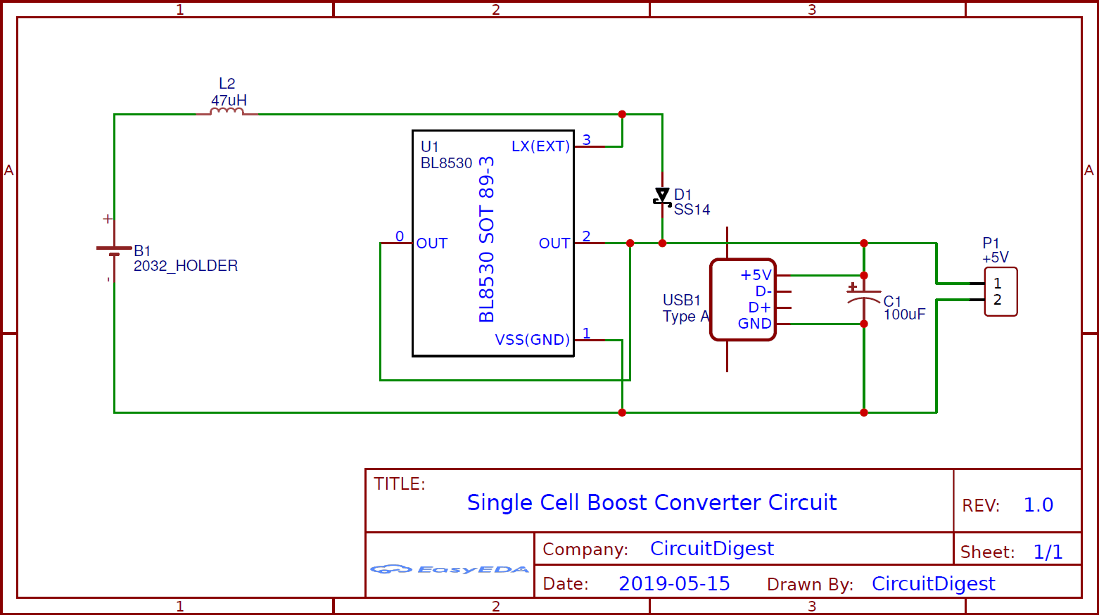 TLV61225 boost - Short-circuit when powered from a CR2032 coin-cell battery