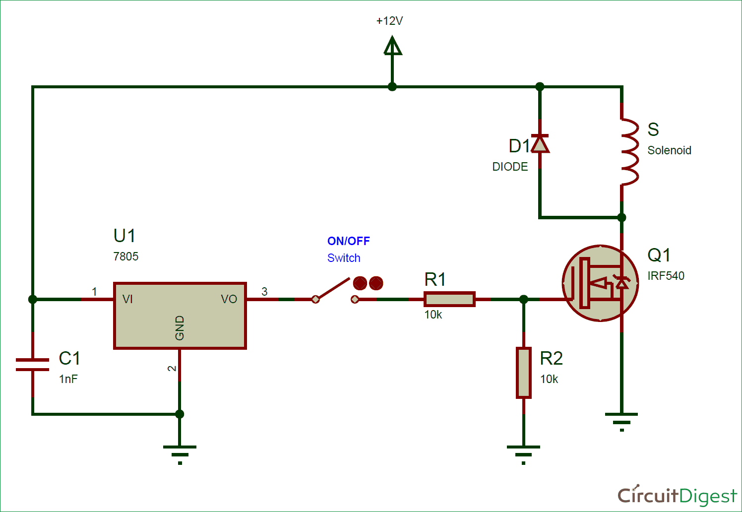 Solenoid Driver Circuit Diagram