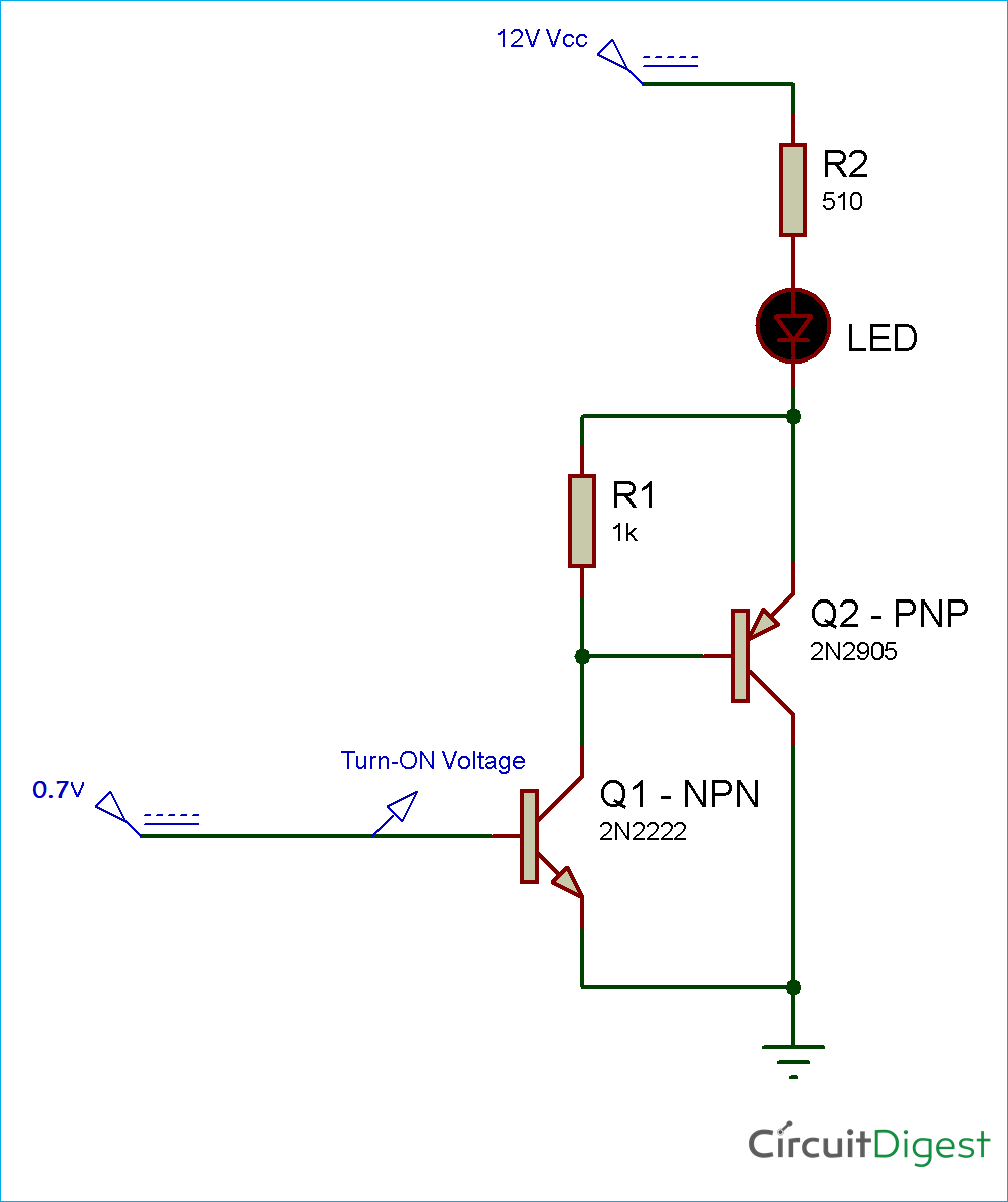 Sziklai Transistor Pair Circuit Diagram