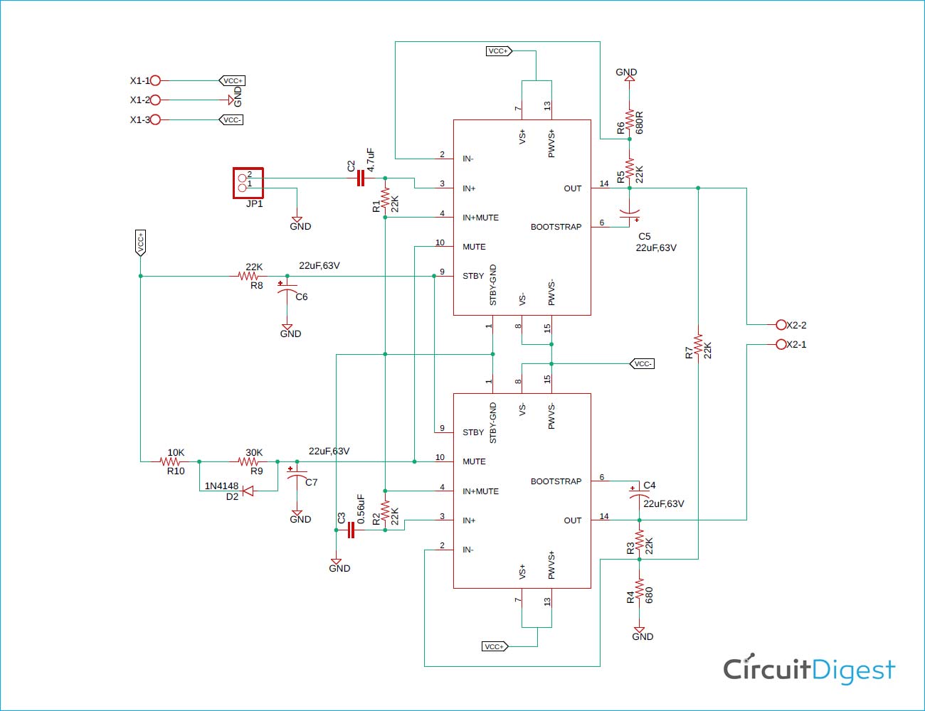 Tda7294 Based 170w High Power Audio Amplifier