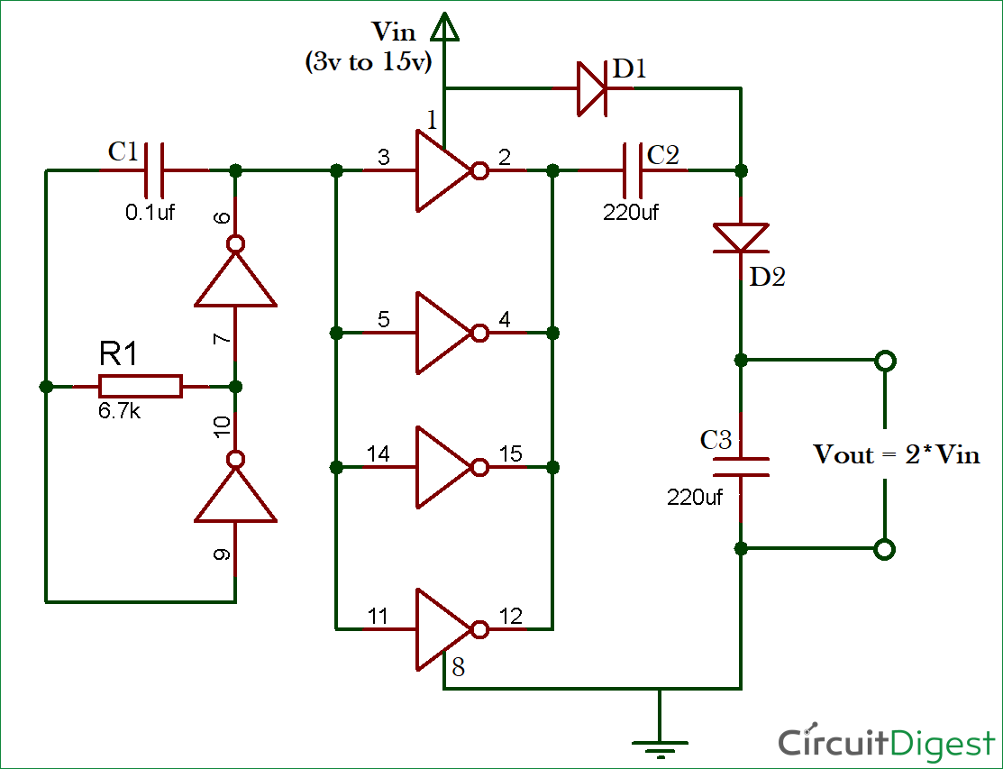 Voltage Multiplier Circuit diagram