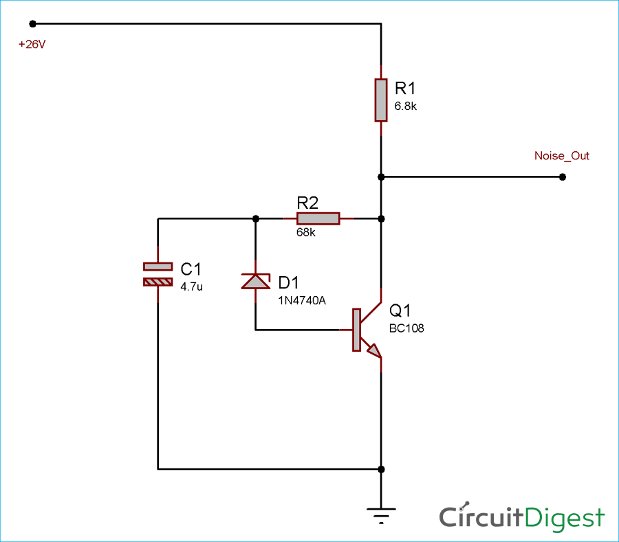 Simple White Noise Generator Circuit