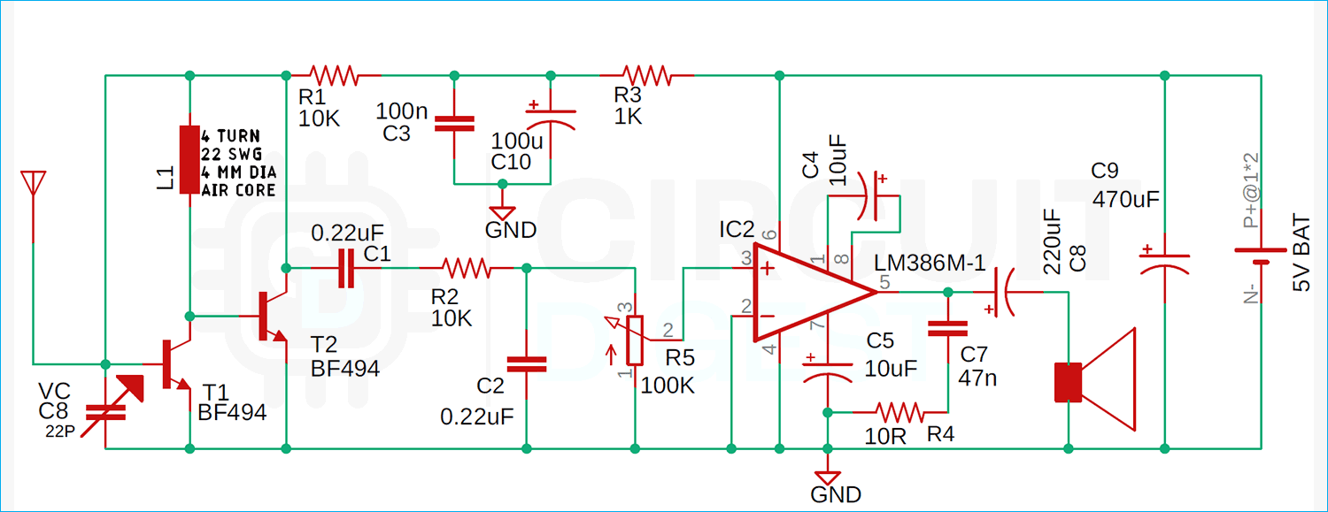 FM Receiver Circuit Diagram