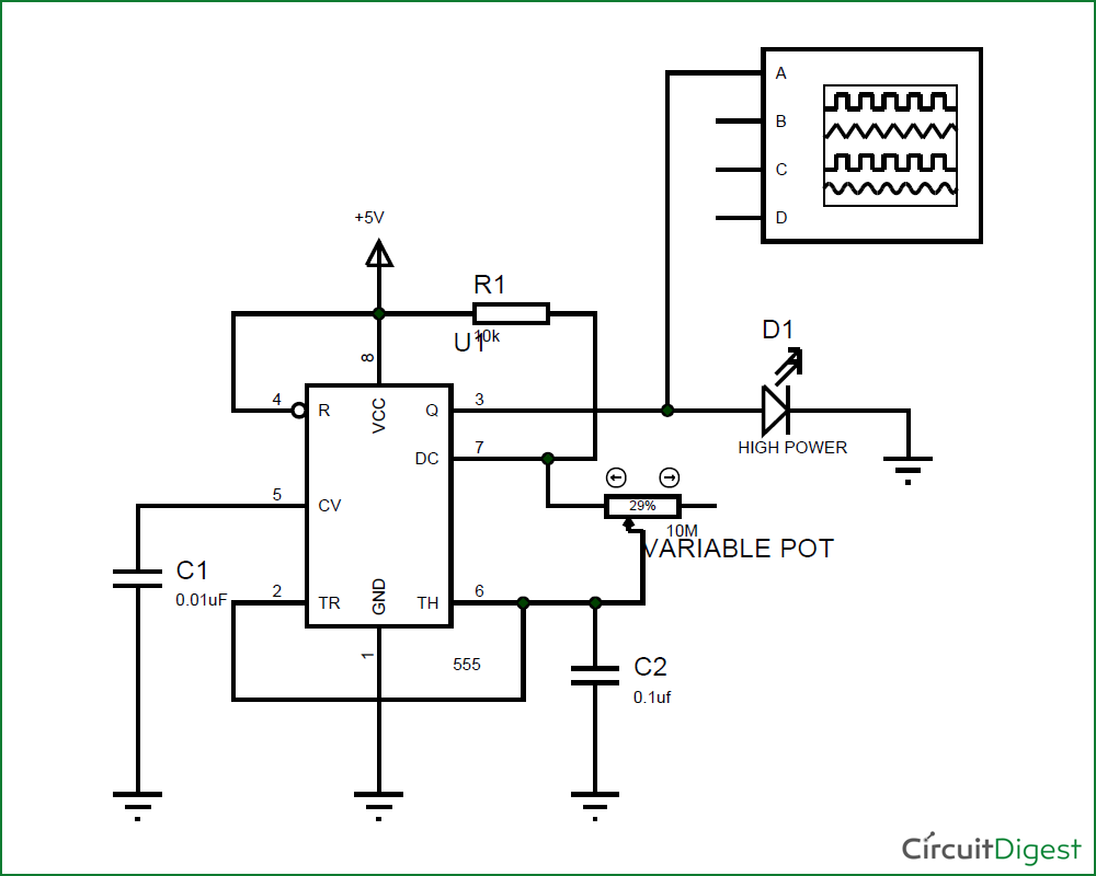 Rotate led strobe light 10 30 v dc принципиальная схема