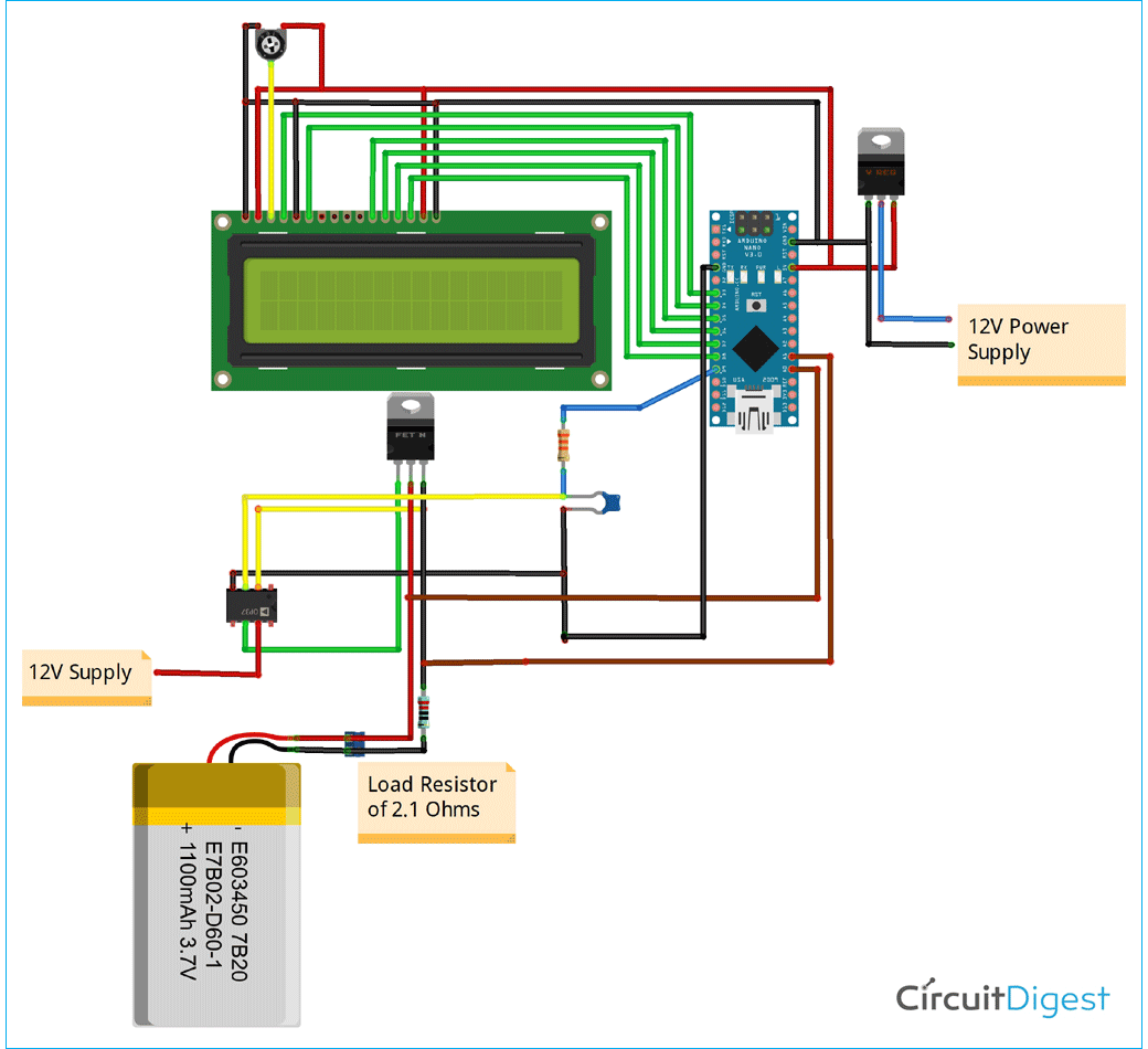 18650 Lithium Battery Capacity Tester using Arduino