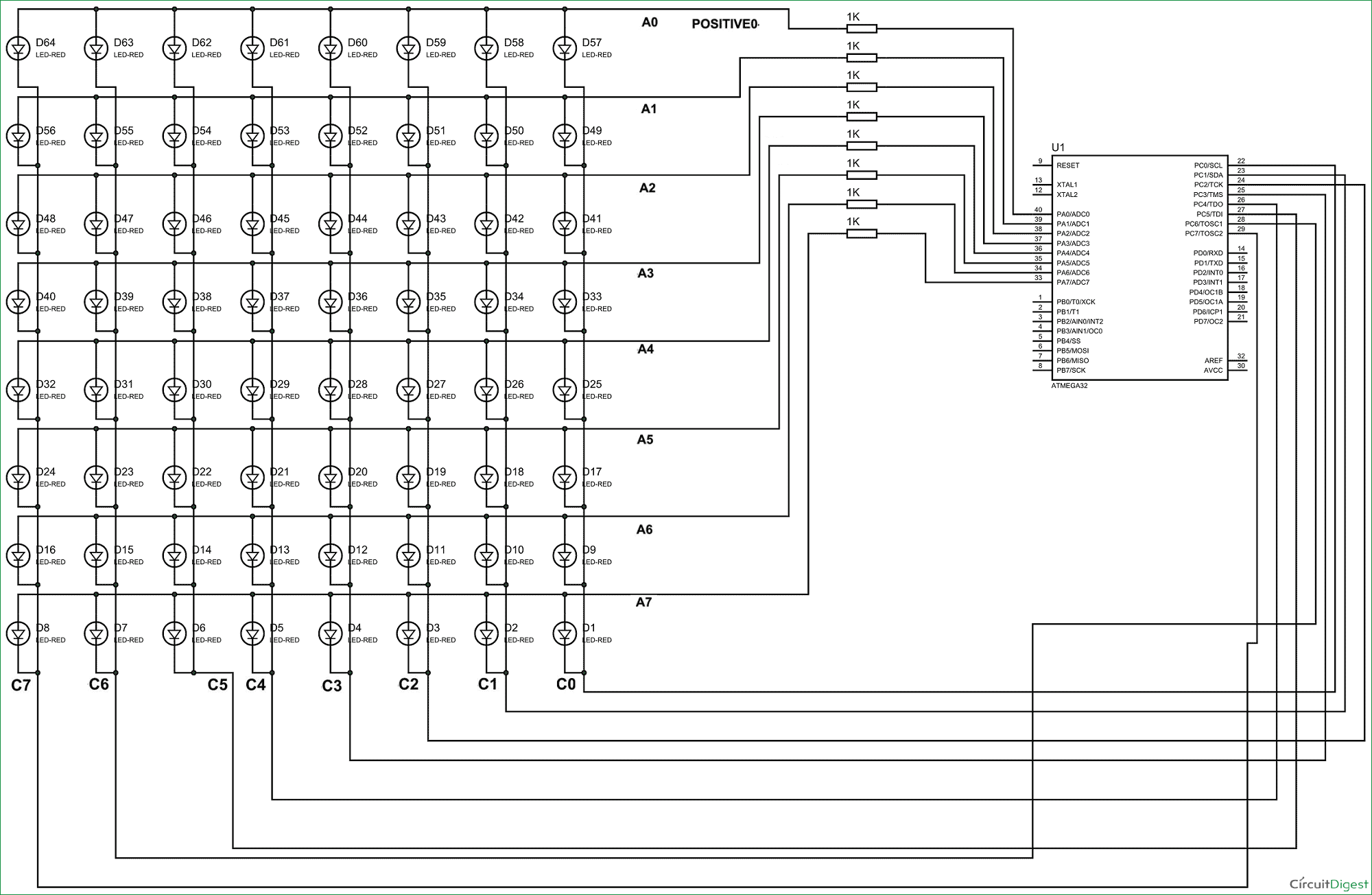 ATmega32-8x8-LED-Matrix-Scrolling-Display-circuit