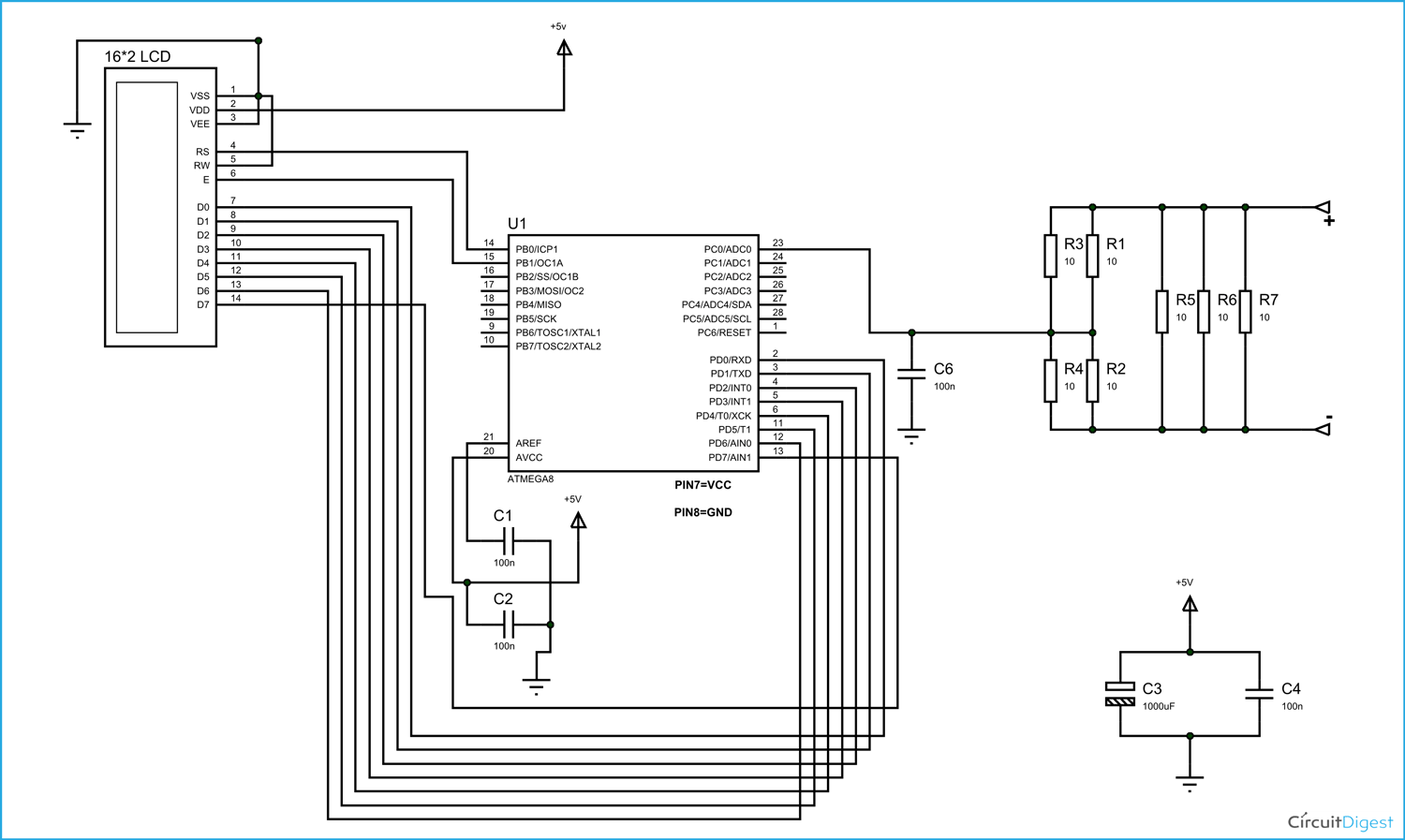 CAPACIMETRE NUMERIQUEbasé sur un ATmega8