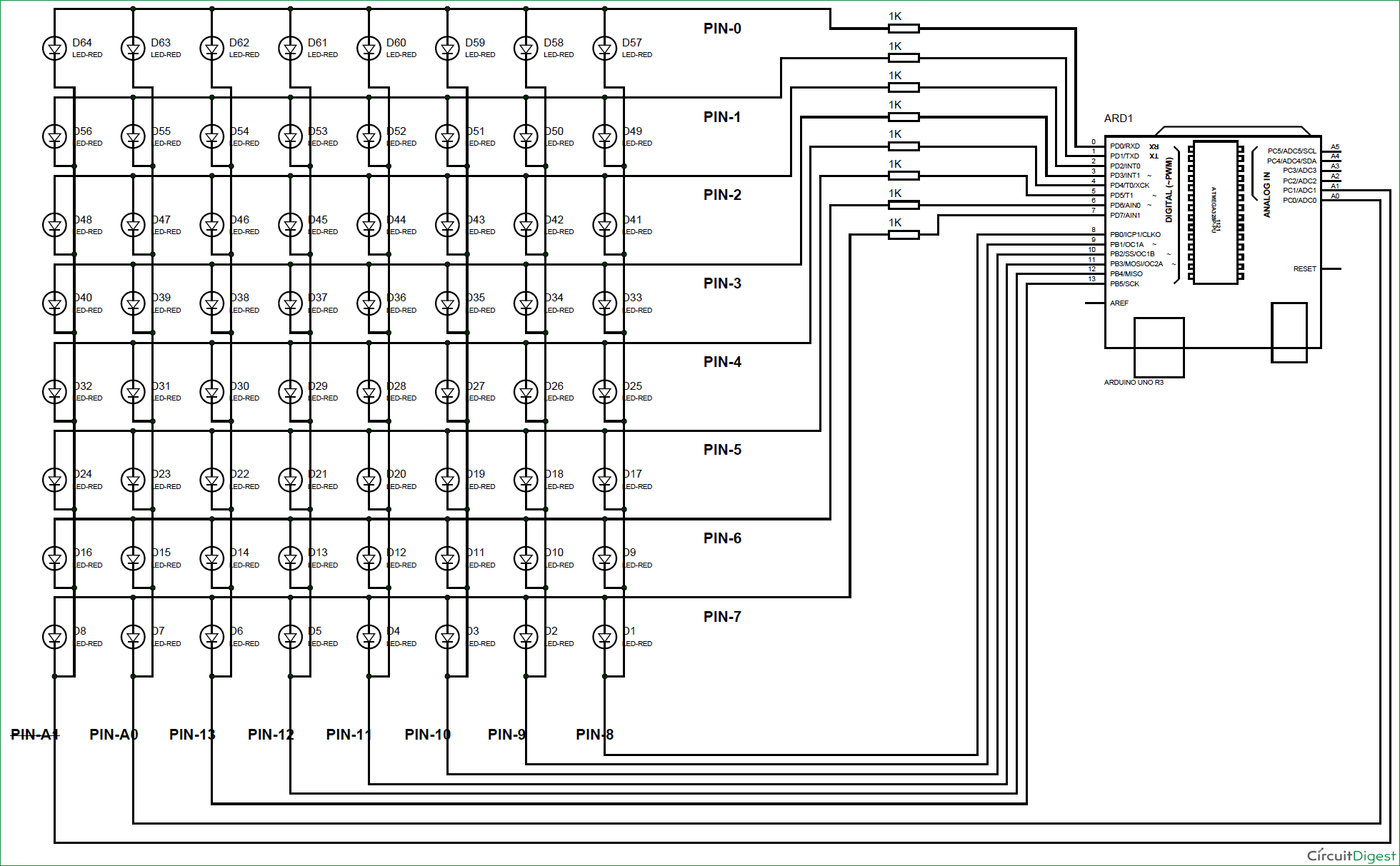 Dot Matrix Droplets Project | Microcontroller Tutorials