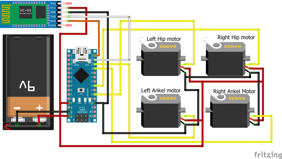 Arduino biped hot sale