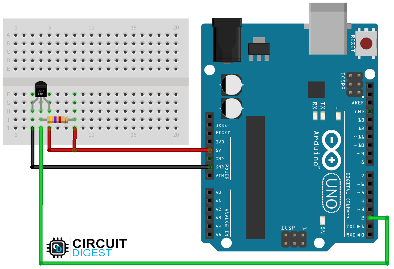 Outdoor plastic housing probe - Digital DS18B20