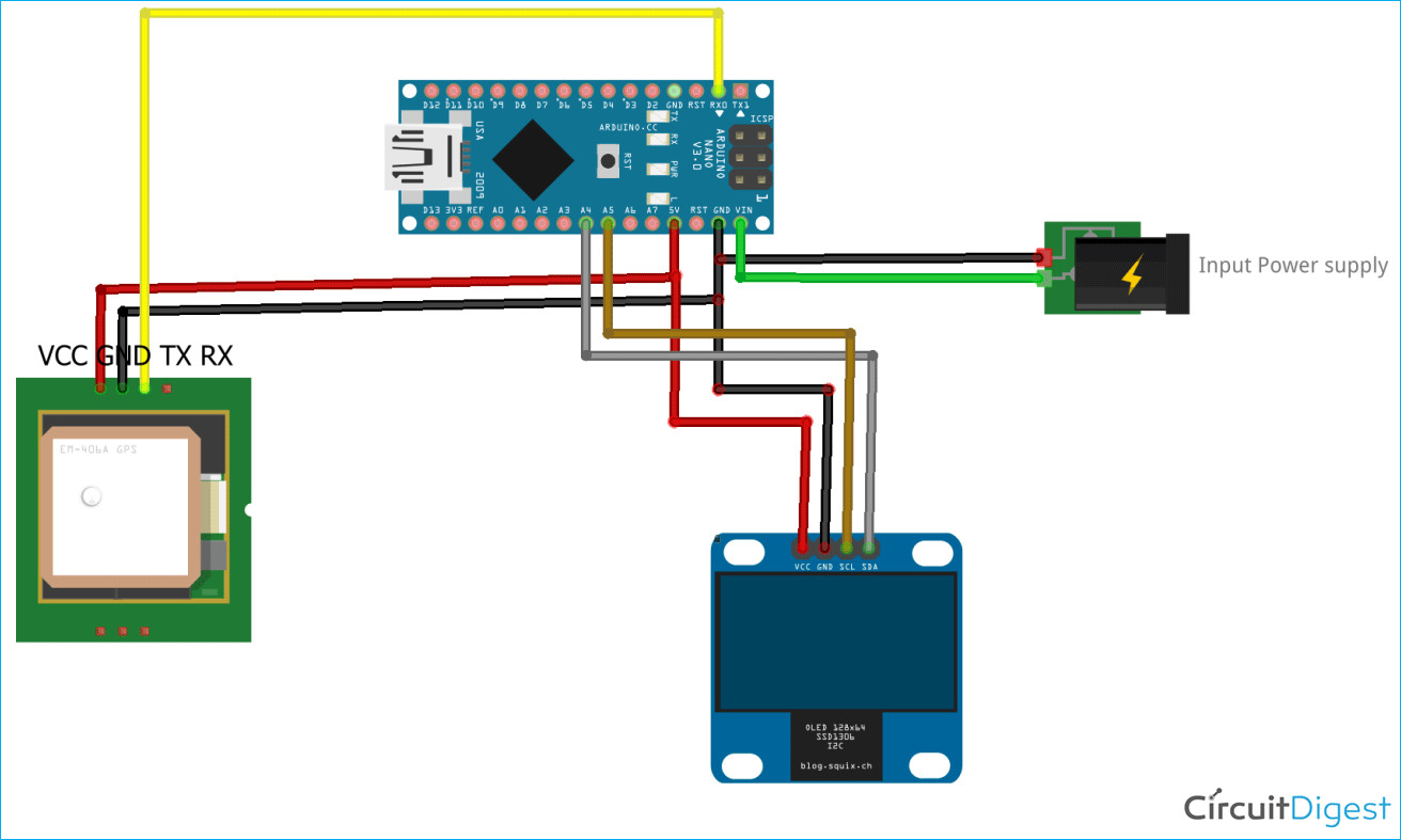 Arduino GPS Speedometer with Analog Gauge 