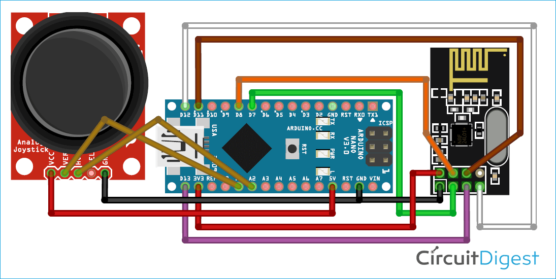 Arduino RC Car Circuit Diagram