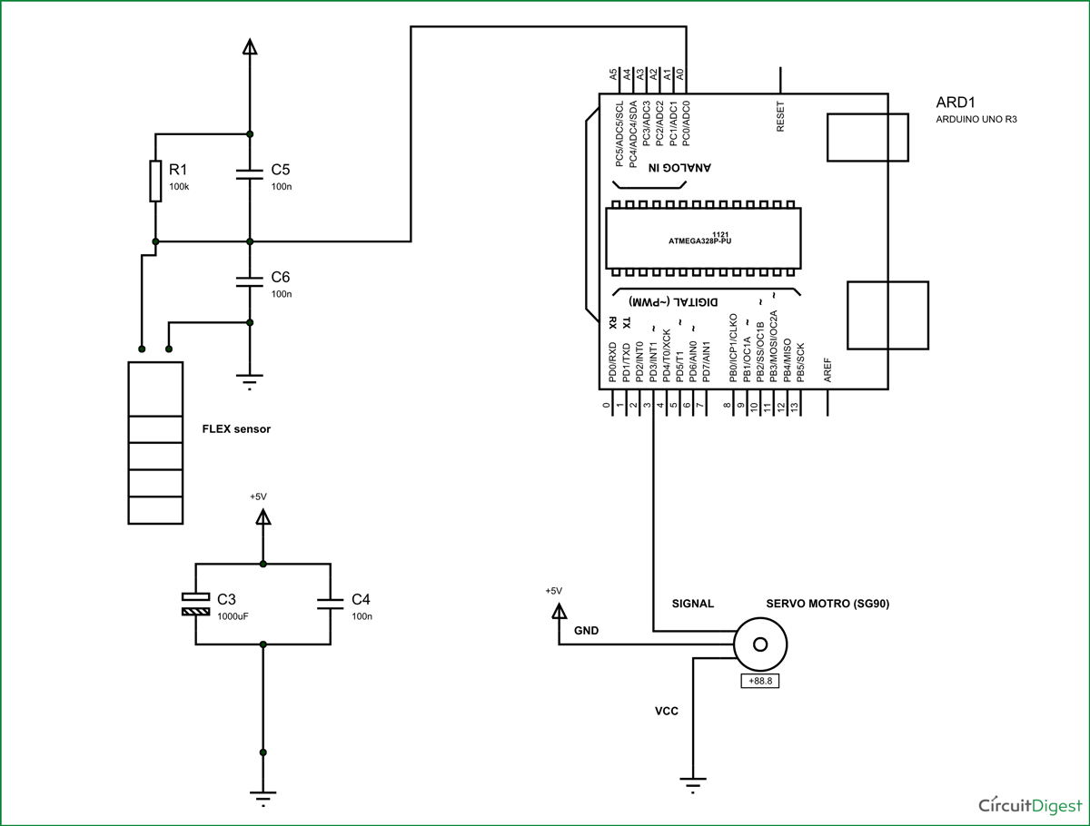 arduino servo wiring