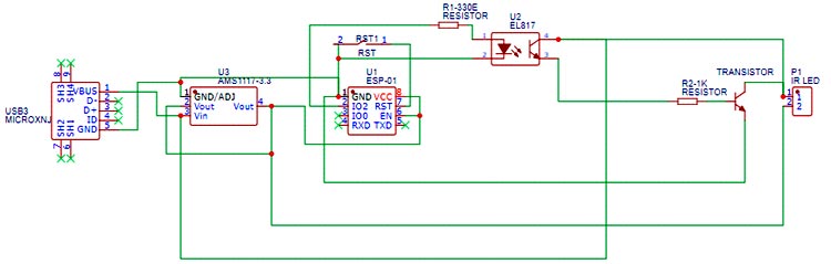 Arduino TV Remote Circuit Diagram