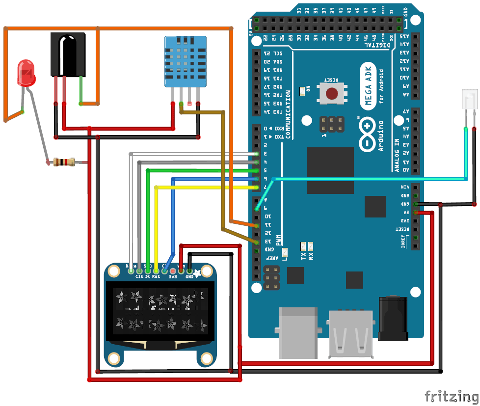 Automatic temperature detecting system 