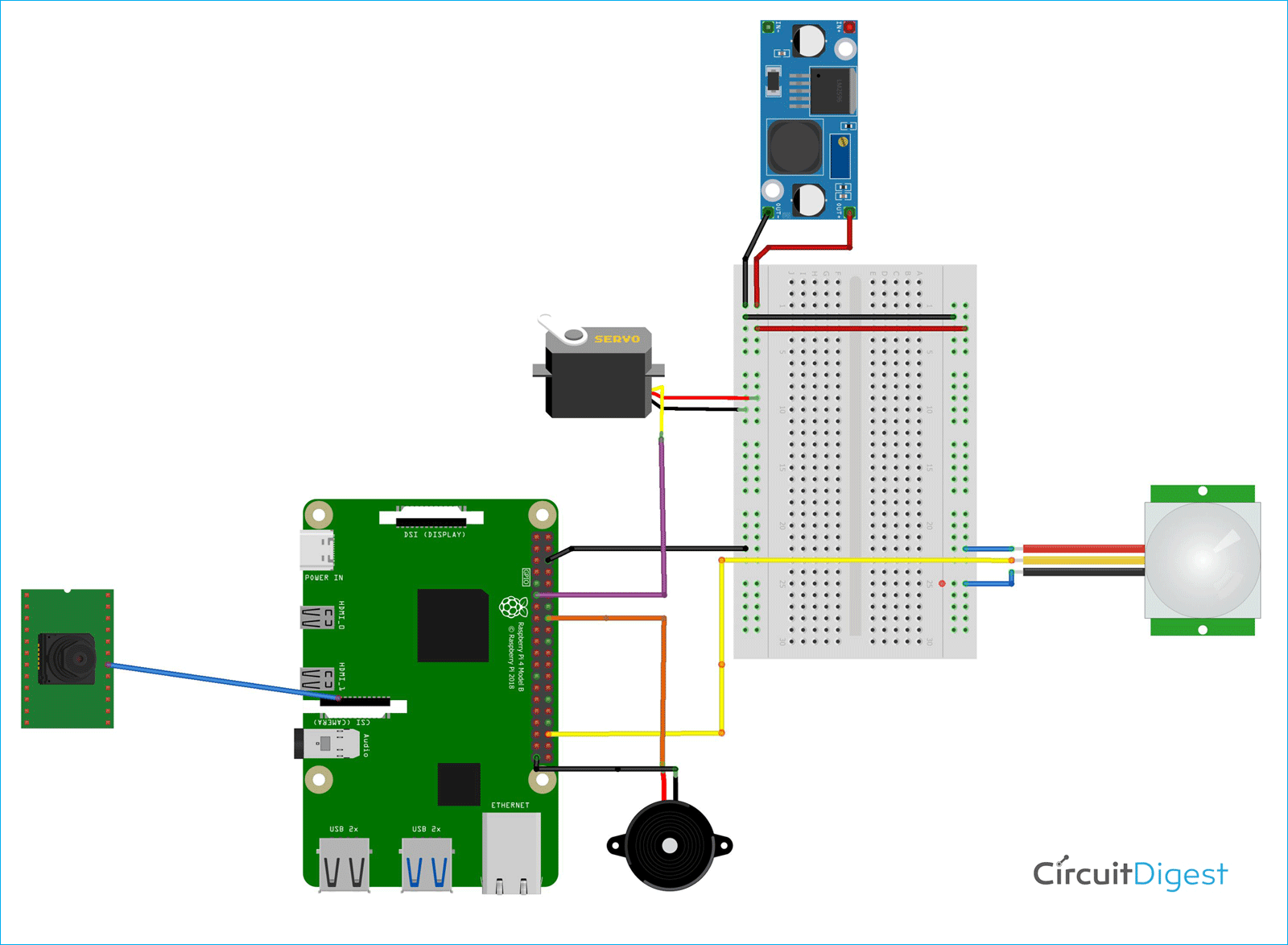 Automated Security System Circuit Diagram