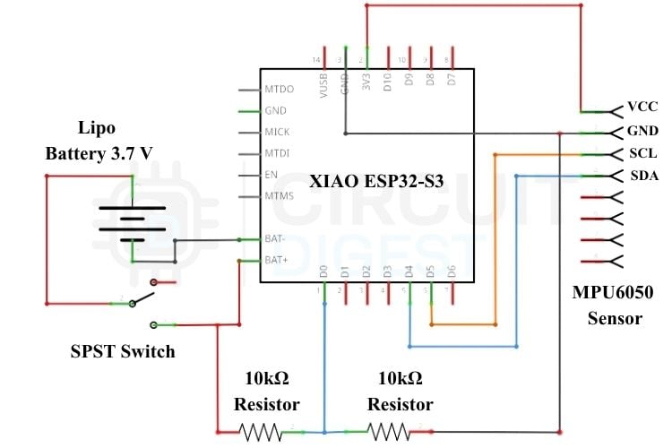 Circuit Diagram Elderly Fall Detector