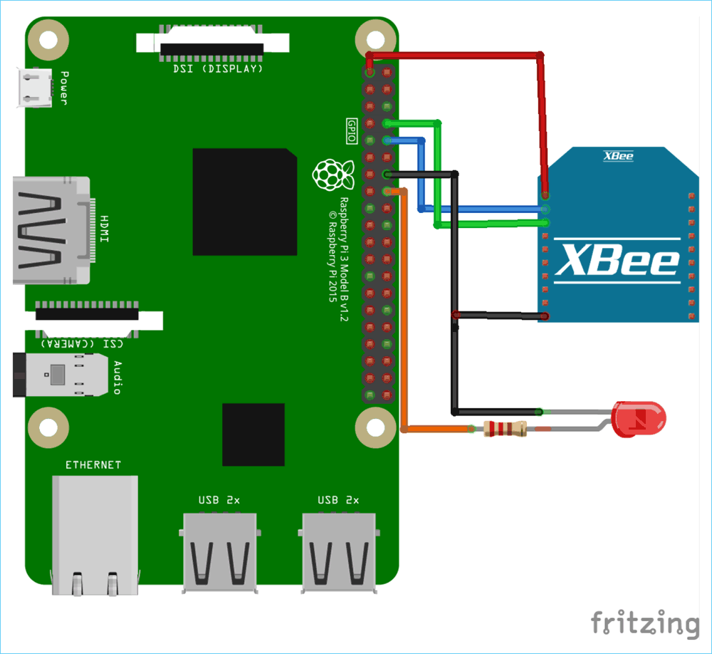 Raspberry Pi Circuit Board Diagram