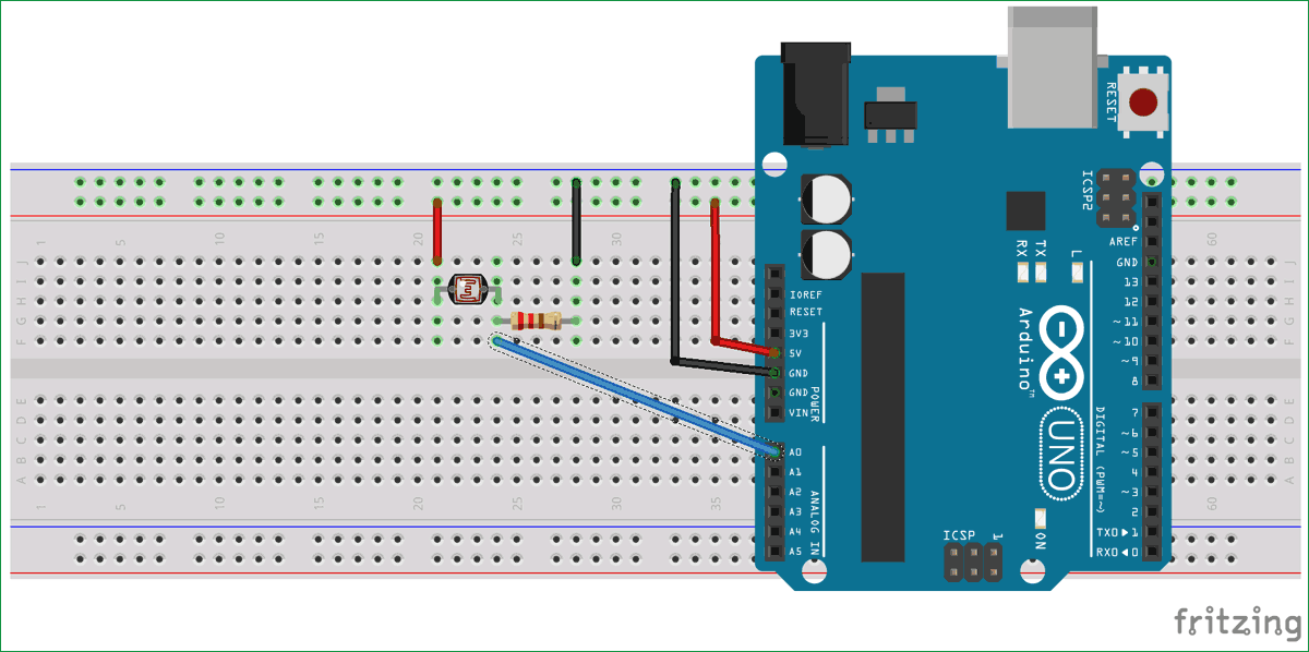 Circuit Diagram for Arduino Based Real-Time Oscilloscope