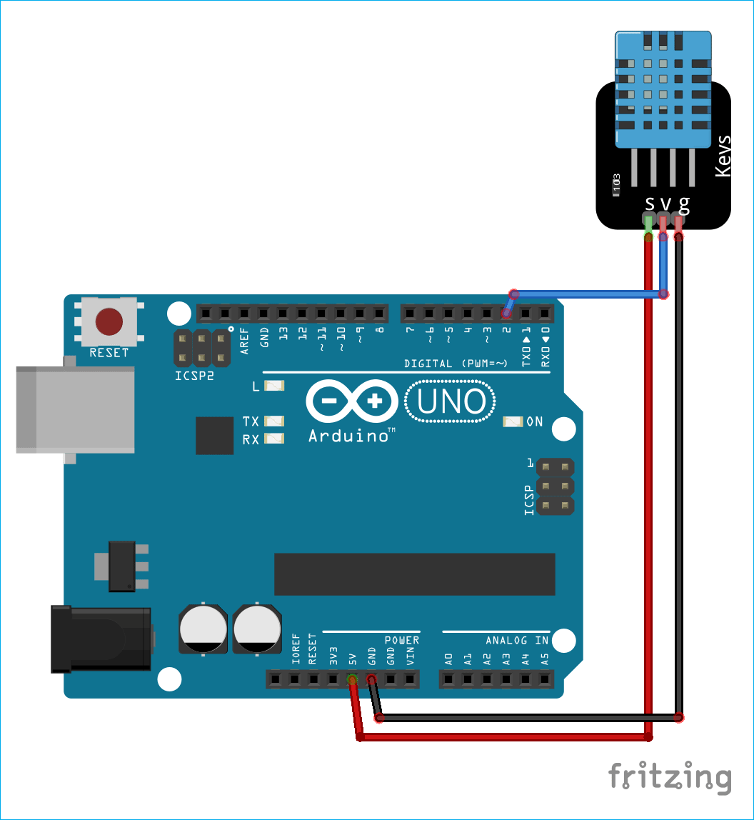 Circuit Diagram for Arduino Weather Station with Sleep Mode