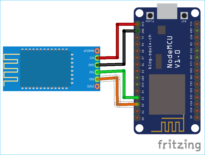 Bluetooth Module Interfacing with ESP8266: Controlling an LED