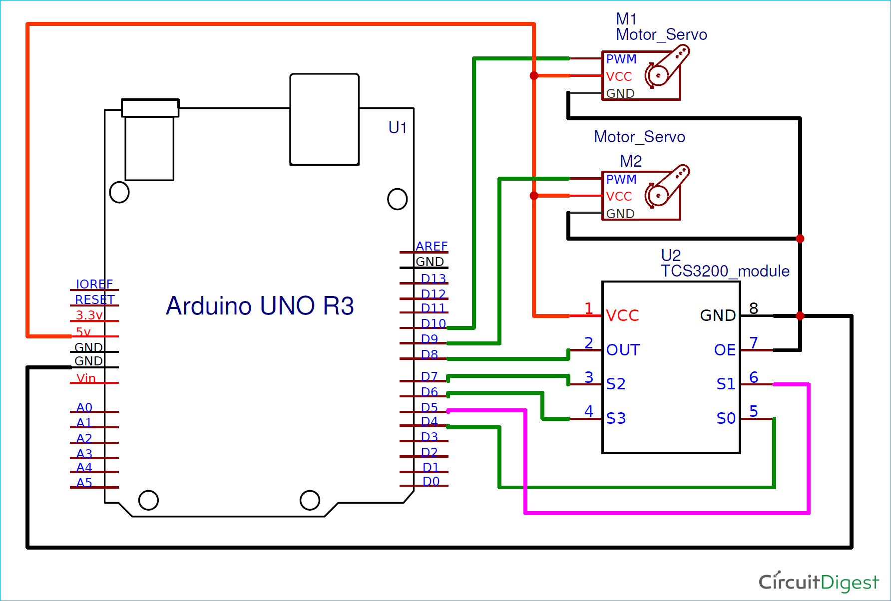 Diy Arduino Based Color Sorter Machine Using Tcs3200 Color