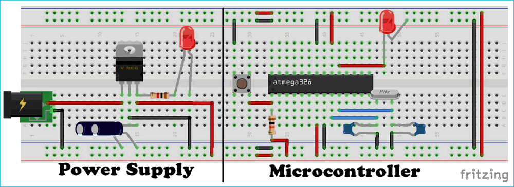 atmega328 on a breadboard on arduino 1.8.5 not showing up