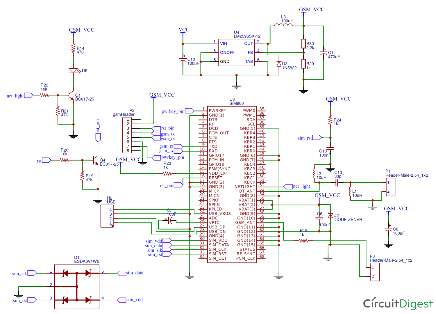 nokia 1280 circuit diagram