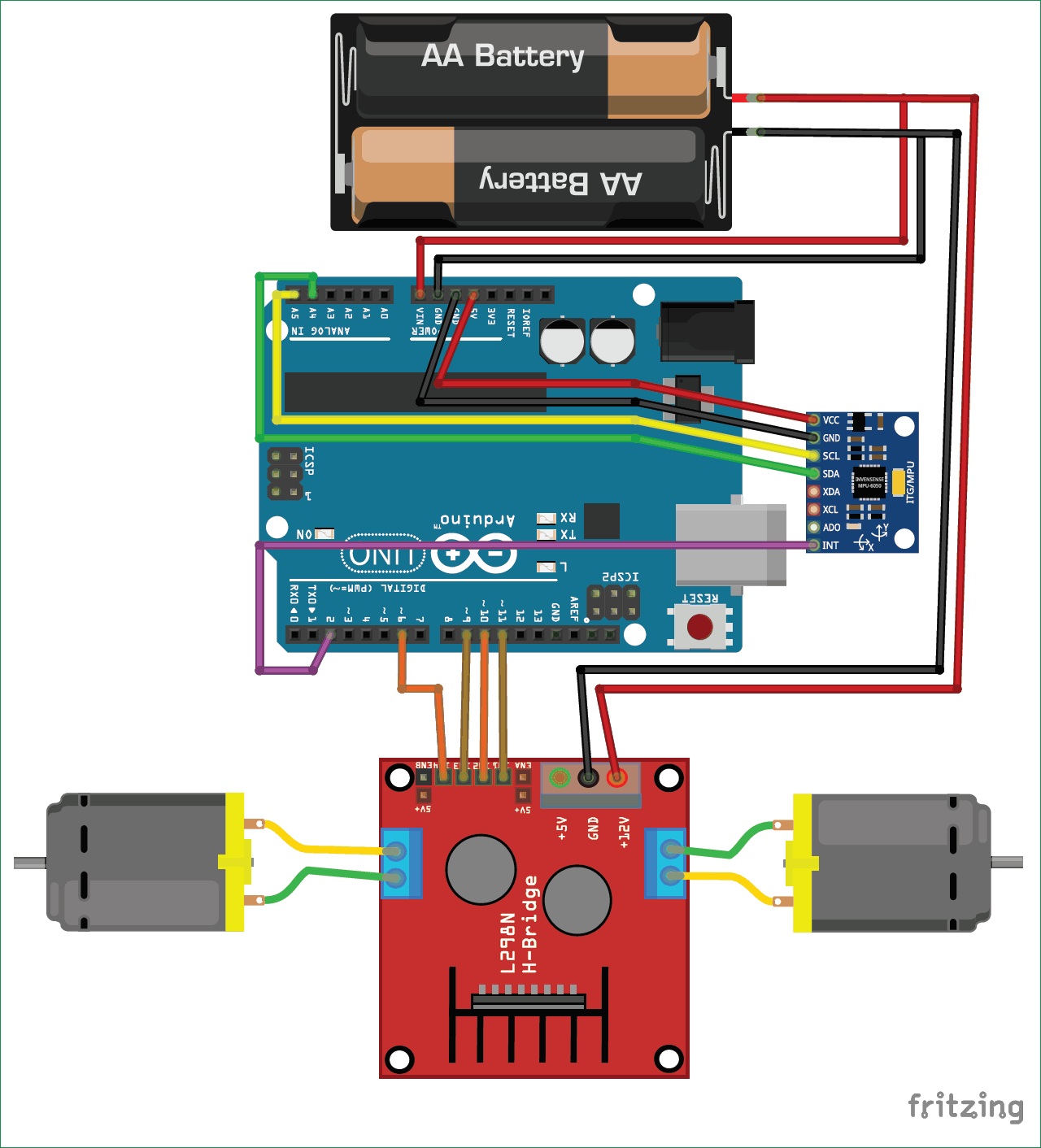 Small Robot Circuit Diagram