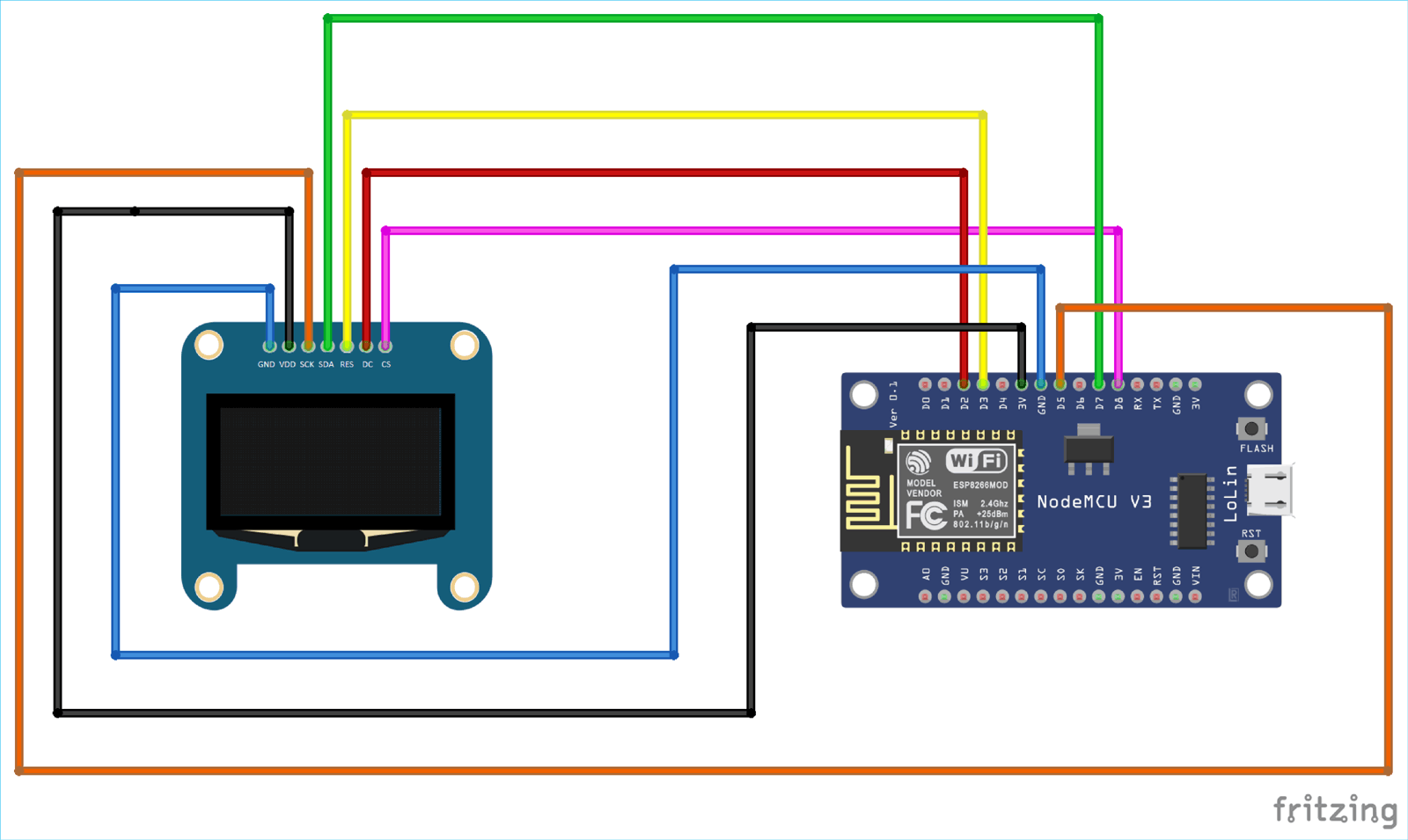 Interfacing Oled Display With Nodemcu Esp8266 Displaying Bitmap Image On Oled 2788