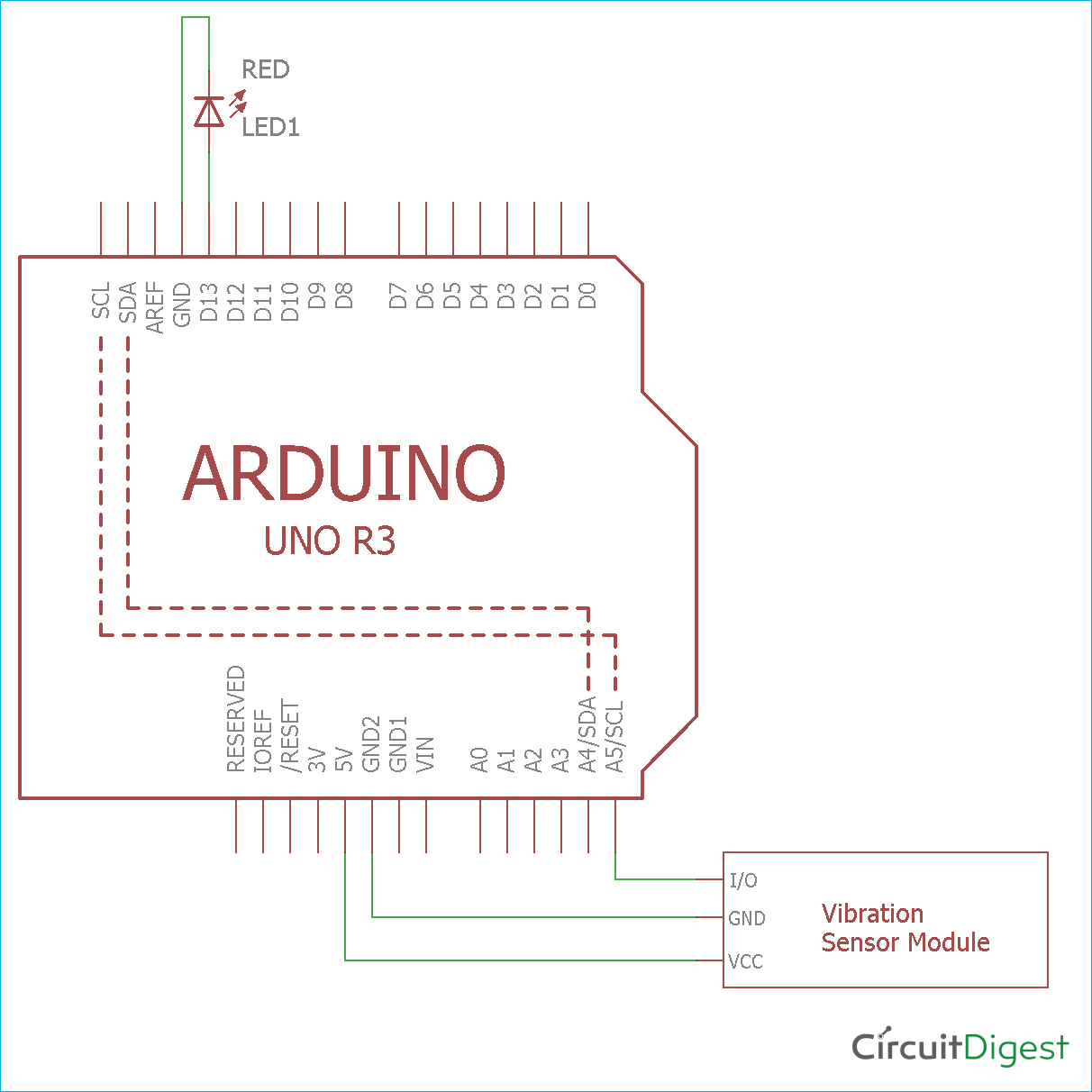 Vibration Sensor Working Principle Arduino Circuit Proteus Code - Vrogue