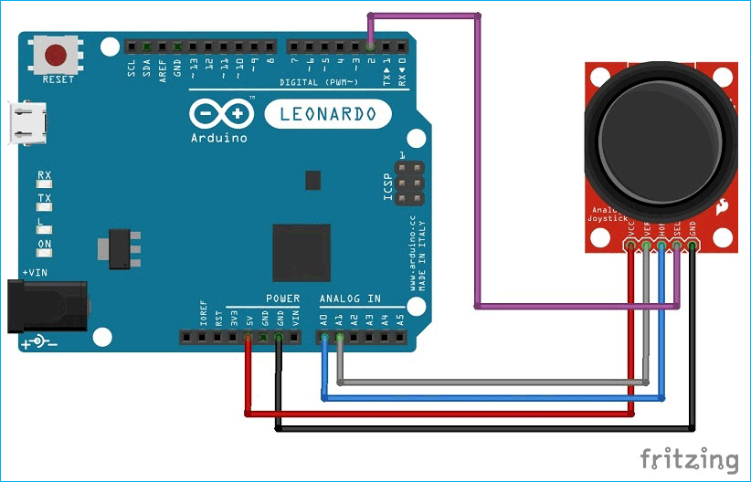 Ardunio Micro Joystick Card