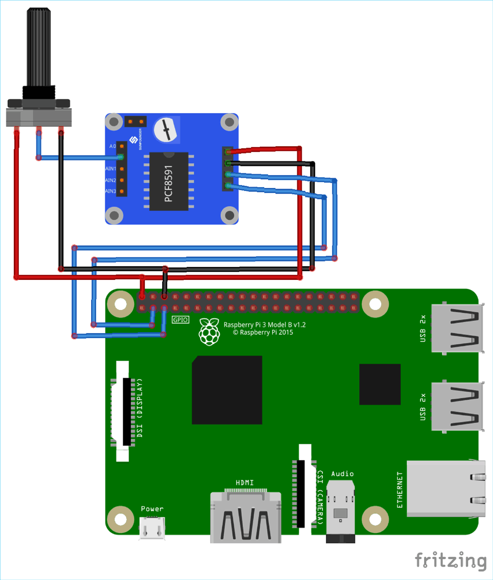 PCF8591 - Convertidor Analógico Digital Analógico ADC/DAC 8 Bit Interface  I2C