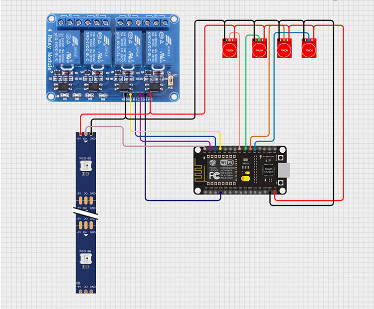 Circuit Diagram of ESP8266