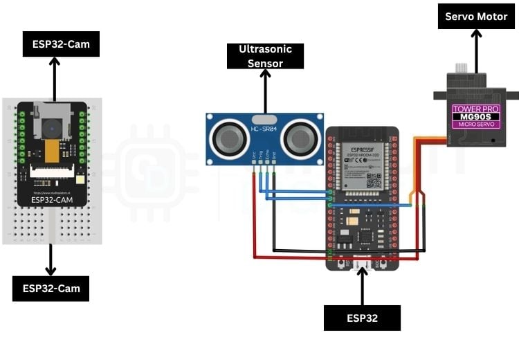 Circuit Diagram ESP32-Cam Parking Space Detection Project Circuit Diagram ESP32-Cam Parking Space Detection Project